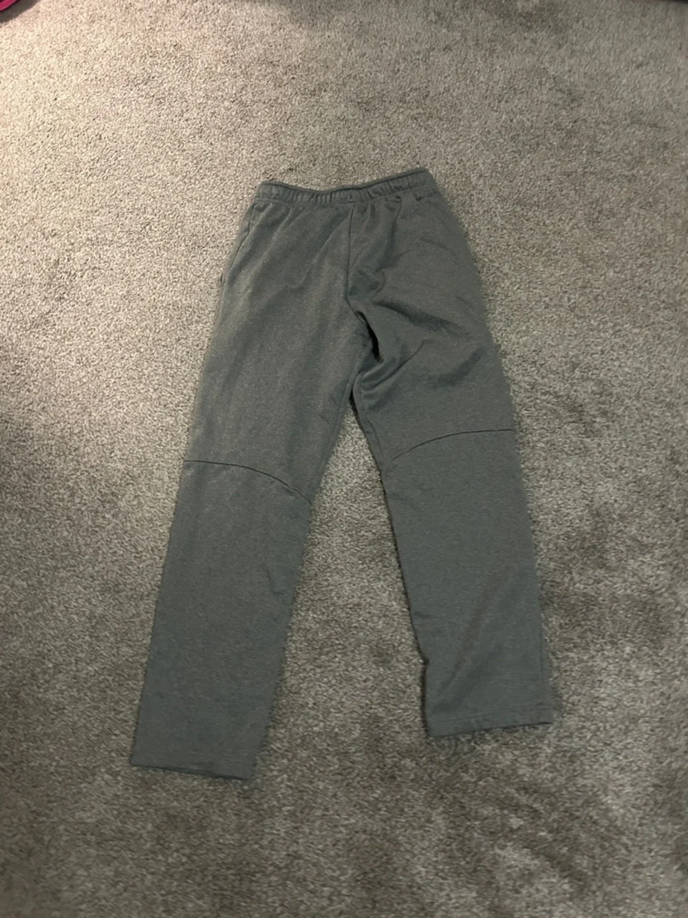 Nike Gray Track Pants with Black Swoosh